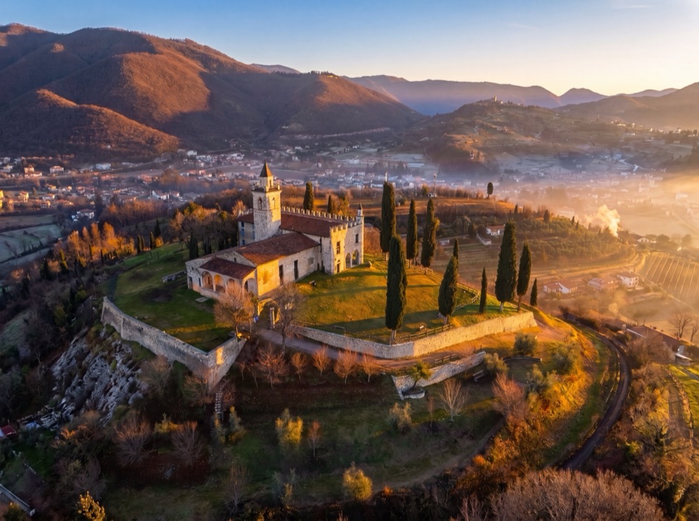 Le colline e le cantine della Franciacorta